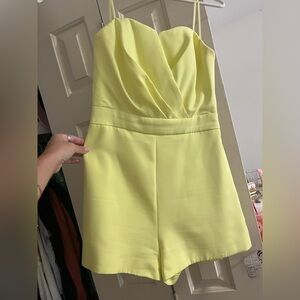 DO+BE Vibrant Yellow Romper size small! Strapless
